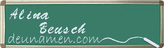 Alina Beusch Visitenkarte